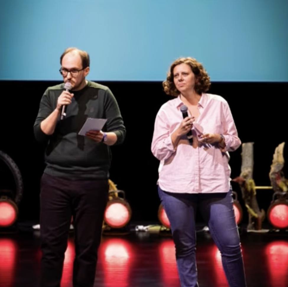 Chloé PONCE-VOIRON et Nicolas VIELLET, récompensé·e·s par le Vote du public du concours du synopsis 2025